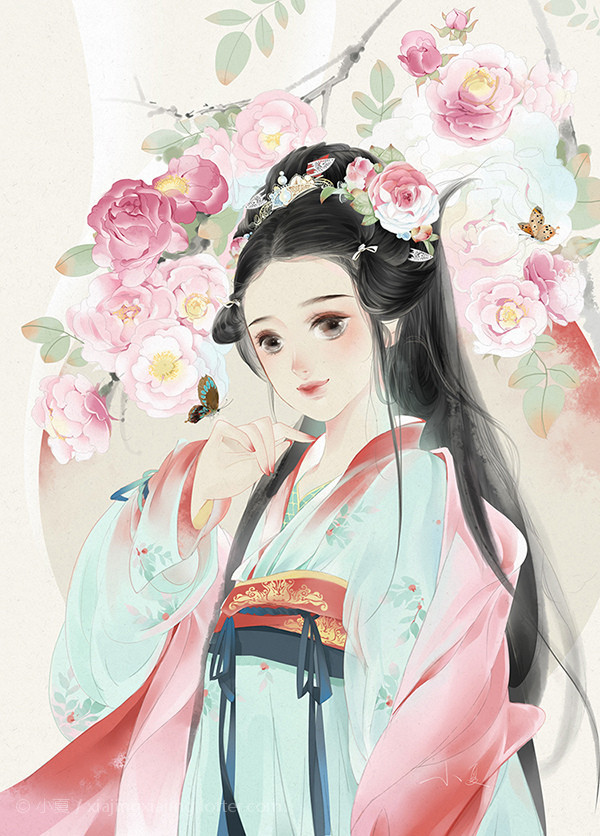 超可愛古風女子圖集，唯美萌妹子古風圖片