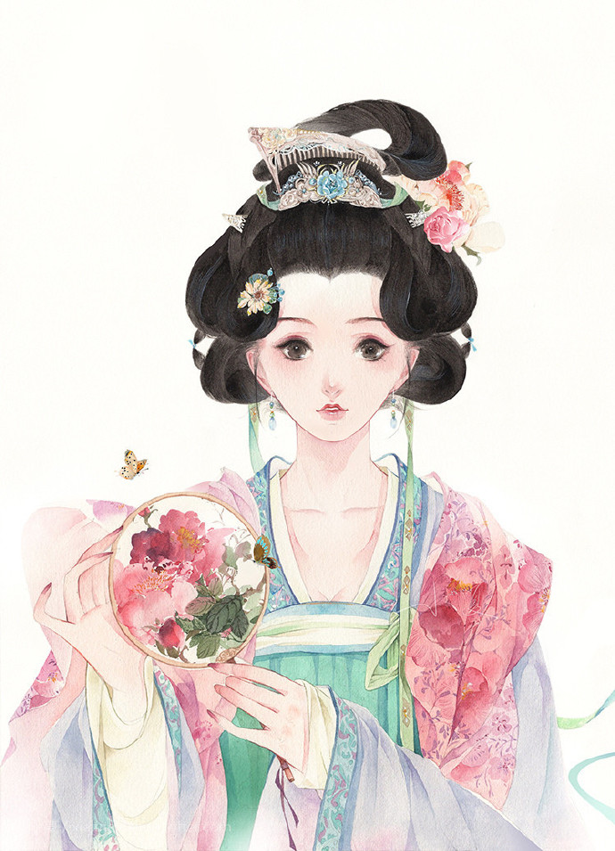 超可愛古風女子圖集，唯美萌妹子古風圖片