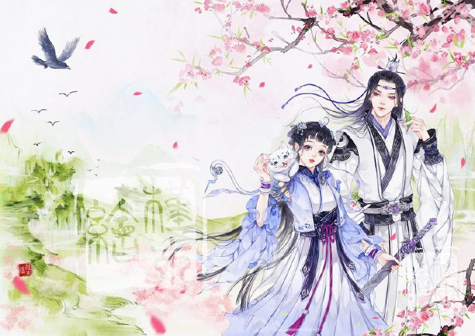 超甜的古風(fēng)情侶圖集，清新唯美古風(fēng)圖片（19張）