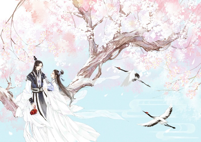 超甜的古風(fēng)情侶圖集，清新唯美古風(fēng)圖片（19張）