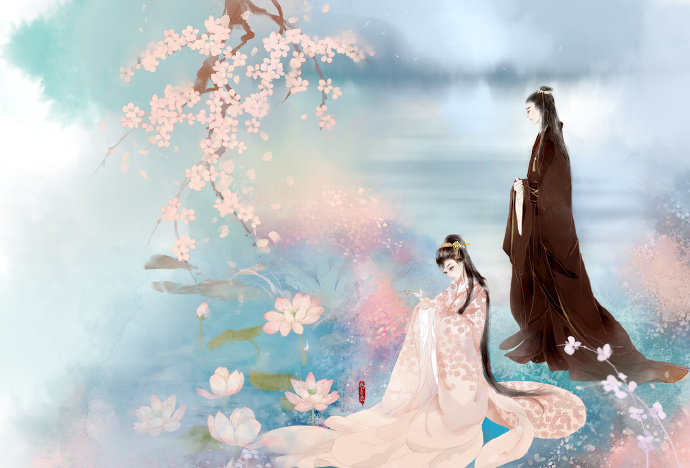 高清古風(fēng)情侶圖集(52張)，超恩愛甜蜜的古風(fēng)圖片