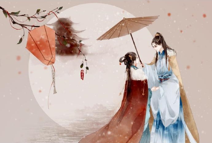 高清古風(fēng)情侶圖集(52張)，超恩愛甜蜜的古風(fēng)圖片