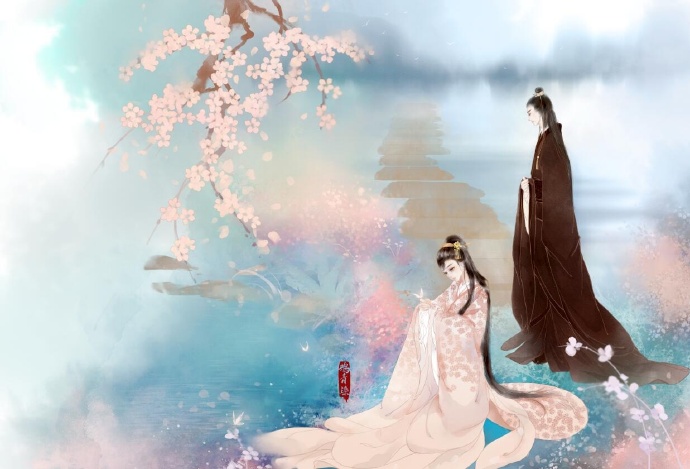 高清古風(fēng)情侶圖集(52張)，超恩愛甜蜜的古風(fēng)圖片