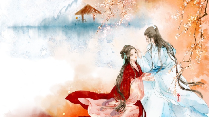 高清古風(fēng)情侶圖集(52張)，超恩愛甜蜜的古風(fēng)圖片