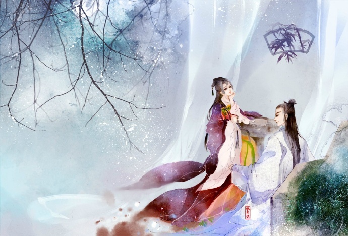 高清古風(fēng)情侶圖集(52張)，超恩愛甜蜜的古風(fēng)圖片