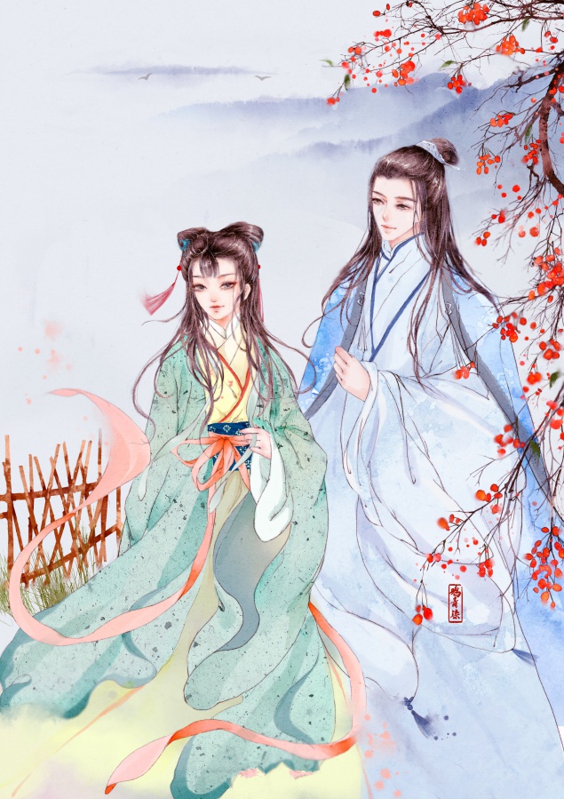 高清古風(fēng)情侶圖集(52張)，超恩愛甜蜜的古風(fēng)圖片