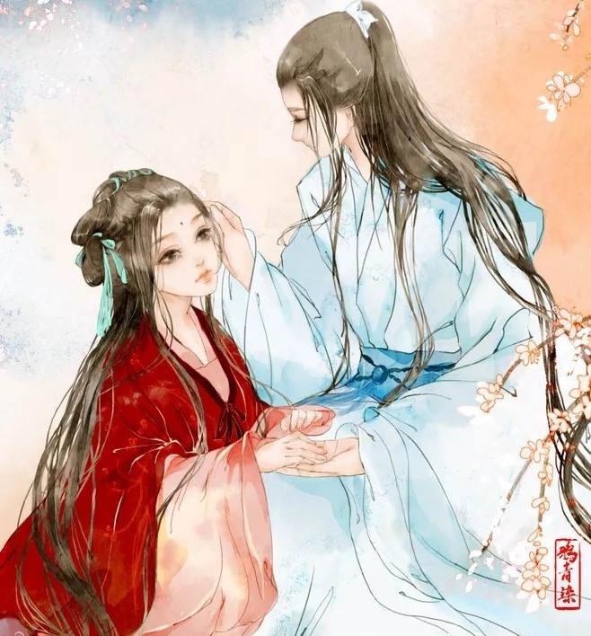 高清古風(fēng)情侶圖集(52張)，超恩愛甜蜜的古風(fēng)圖片