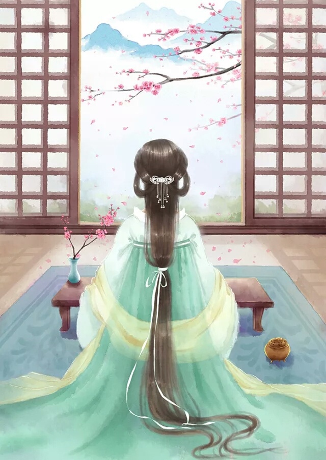 古風(fēng)女子背影圖集，一襲優(yōu)雅背影美呆眾人