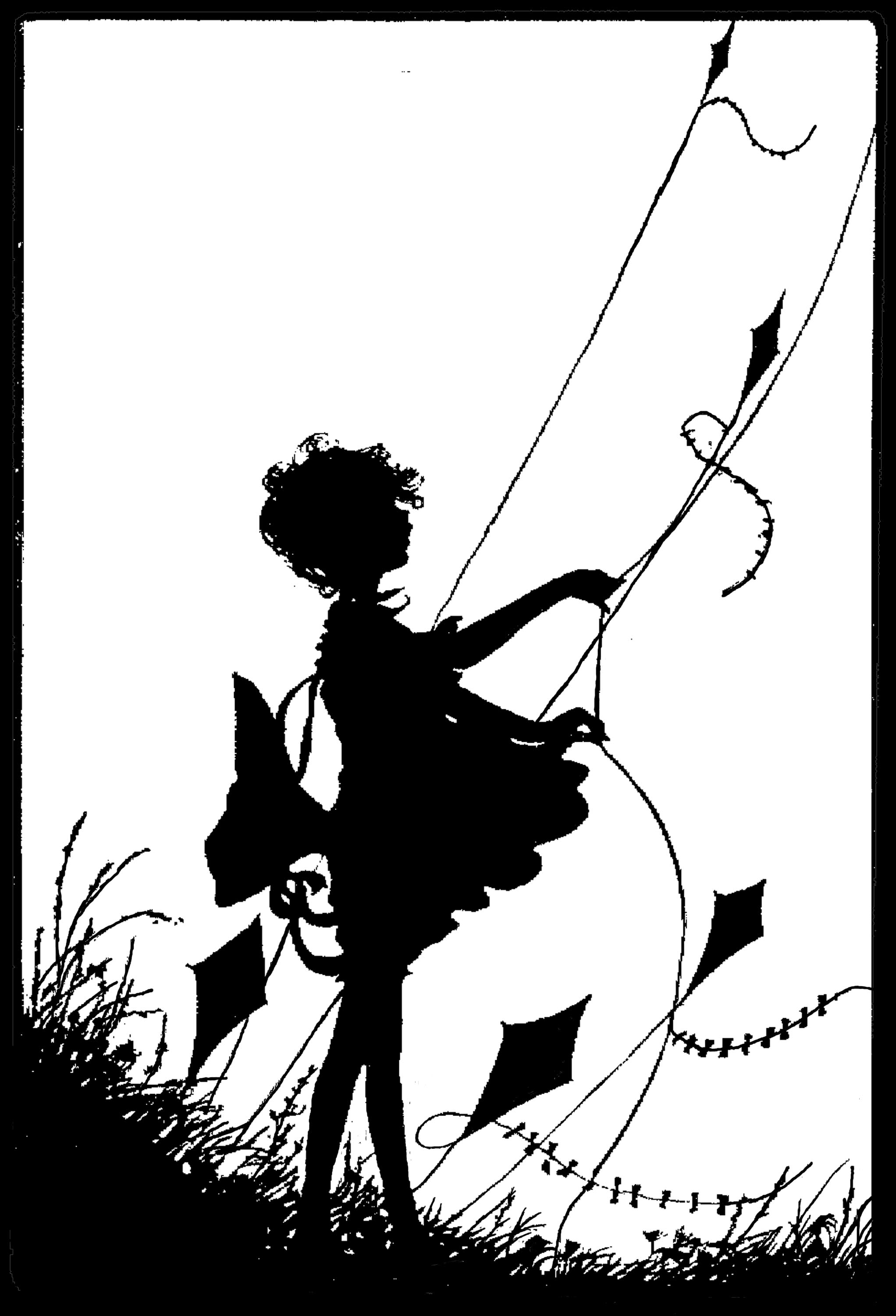 黑白童趣剪紙(26張)，西方剪影作品欣賞