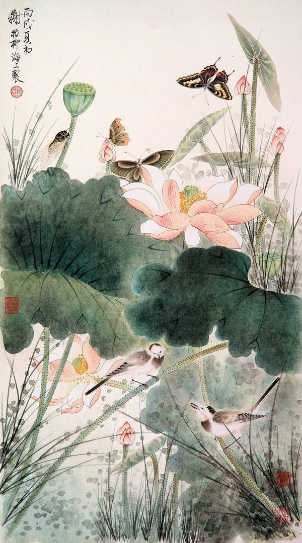 超美國畫圖集欣賞(52張)，高清國畫圖片賞析