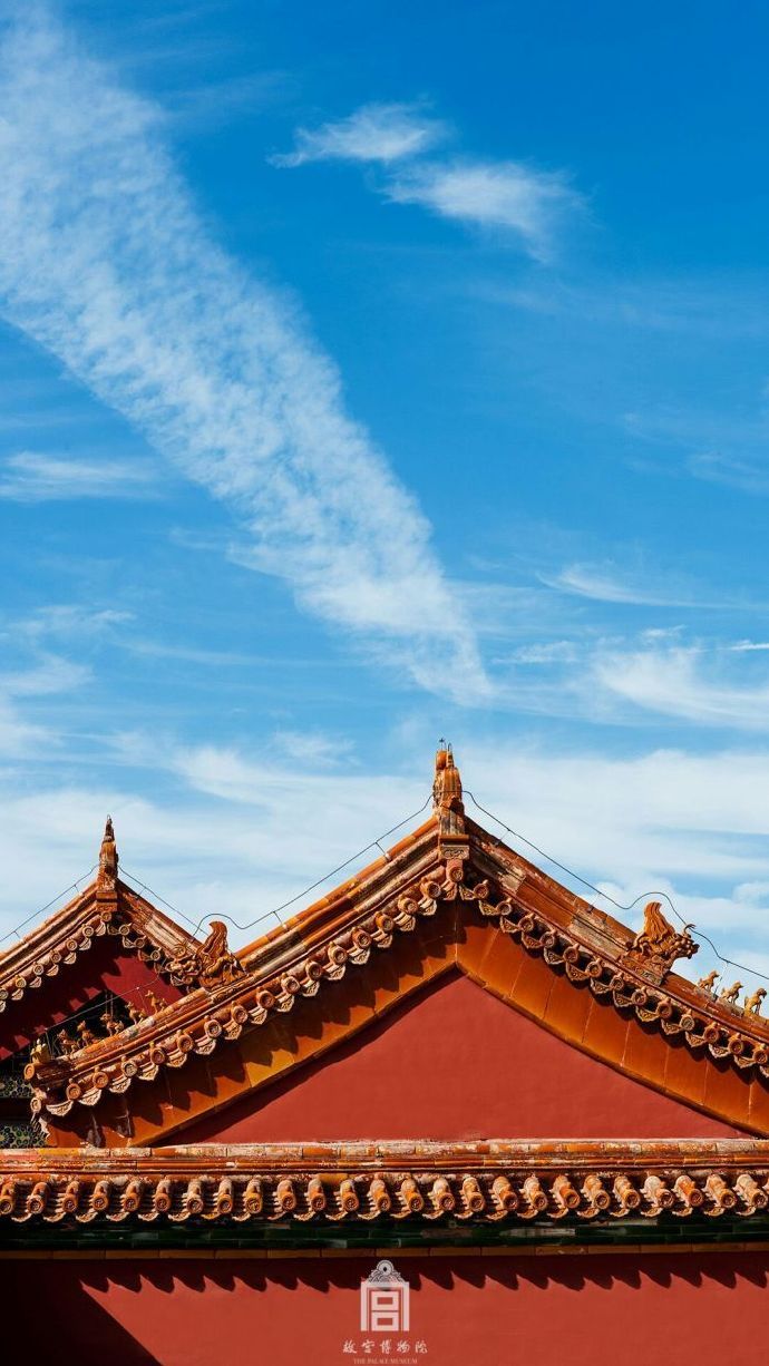超美故宮古建筑圖片，紫禁之巔白云無盡
