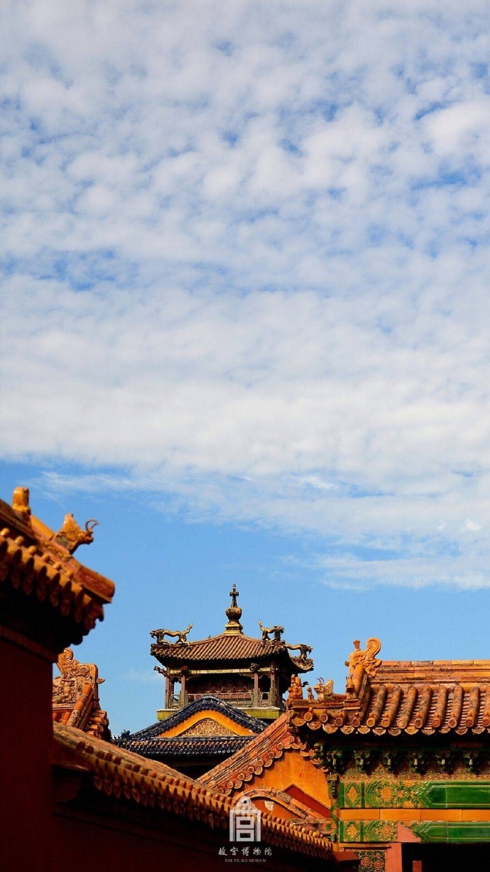 超美故宮古建筑圖片，紫禁之巔白云無盡