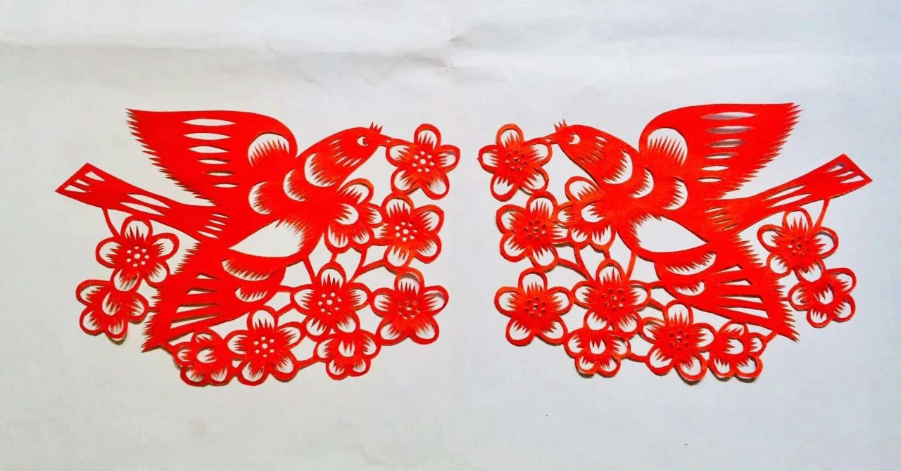 信手剪花花燦爛(20張)，張彬老師剪紙作品