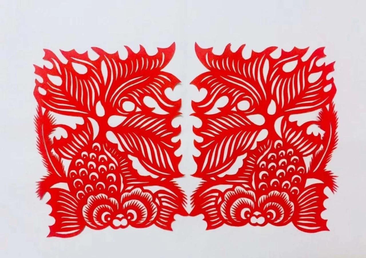 信手剪花花燦爛(20張)，張彬老師剪紙作品