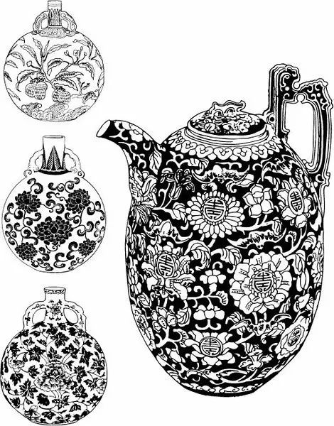 青花瓷素材圖案欣賞，中國傳統(tǒng)藝術(shù)就是這么美