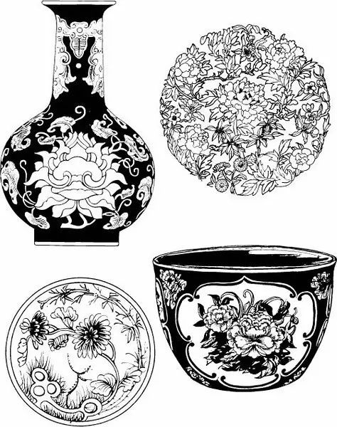 青花瓷素材圖案欣賞，中國傳統(tǒng)藝術(shù)就是這么美