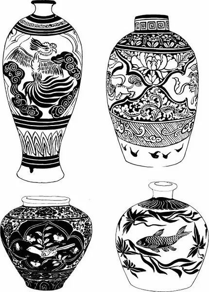 青花瓷素材圖案欣賞，中國傳統(tǒng)藝術(shù)就是這么美