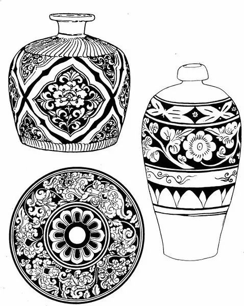 青花瓷素材圖案欣賞，中國傳統(tǒng)藝術(shù)就是這么美