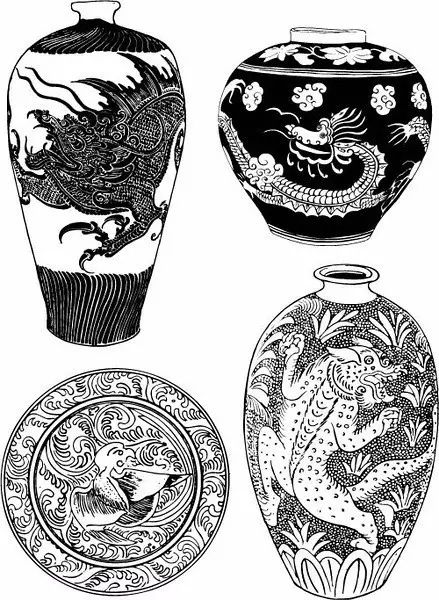 青花瓷素材圖案欣賞，中國傳統(tǒng)藝術(shù)就是這么美