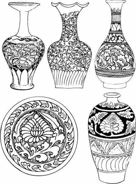 青花瓷素材圖案欣賞，中國傳統(tǒng)藝術(shù)就是這么美