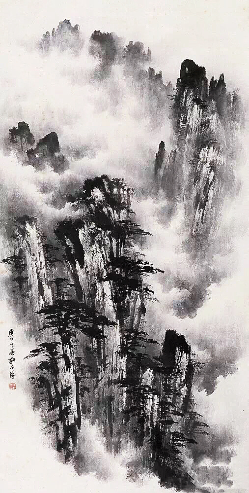 國畫山水圖集(41張)，高清國畫圖片欣賞