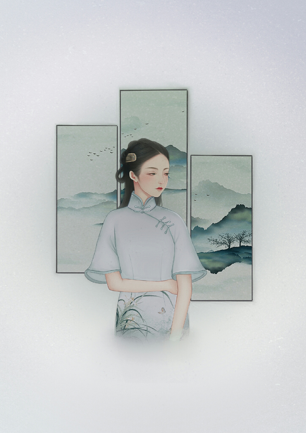 氣質(zhì)韻味的古風(fēng)女子，一組唯美高清古風(fēng)圖片