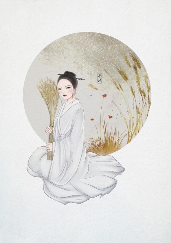 24節(jié)氣古風手機壁紙圖片，超美的女子古風圖片