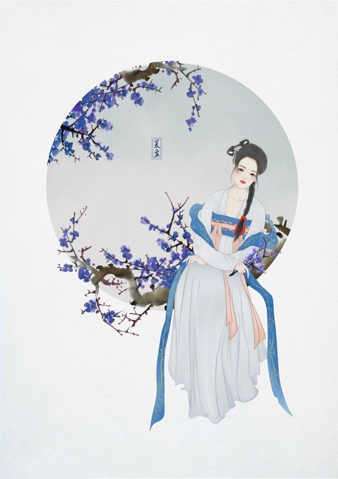 24節(jié)氣古風手機壁紙圖片，超美的女子古風圖片