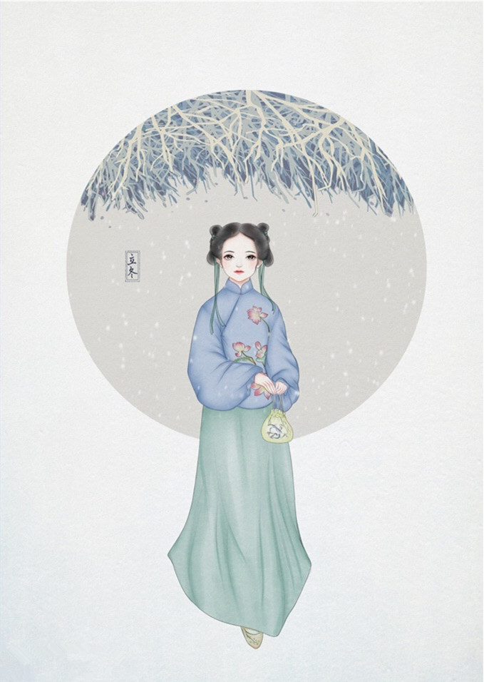 24節(jié)氣古風手機壁紙圖片，超美的女子古風圖片