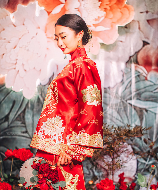 一場最美中國傳統(tǒng)婚禮，中式婚禮中的一角