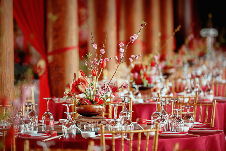 一場最美中國傳統(tǒng)婚禮，中式婚禮中的一角