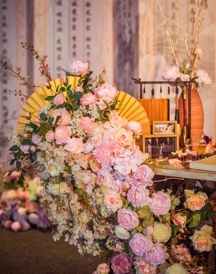 一場最美中國傳統(tǒng)婚禮，中式婚禮中的一角