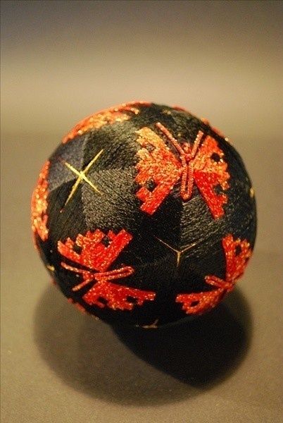 精美的手工手鞠球工藝品，絲線纏繞的藝術(shù)品！