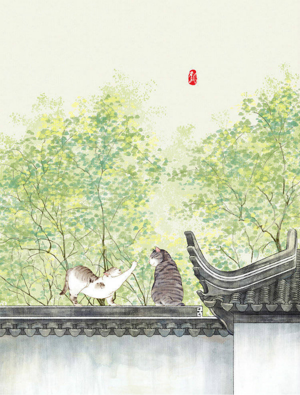 唯美古風(fēng)圖片壁紙素材，有意境的屋檐之美!