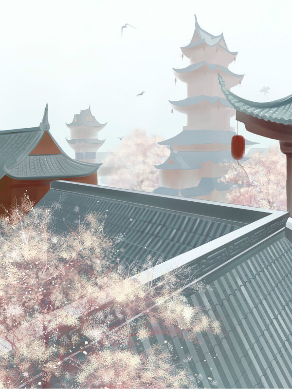 唯美古風(fēng)圖片壁紙素材，有意境的屋檐之美!