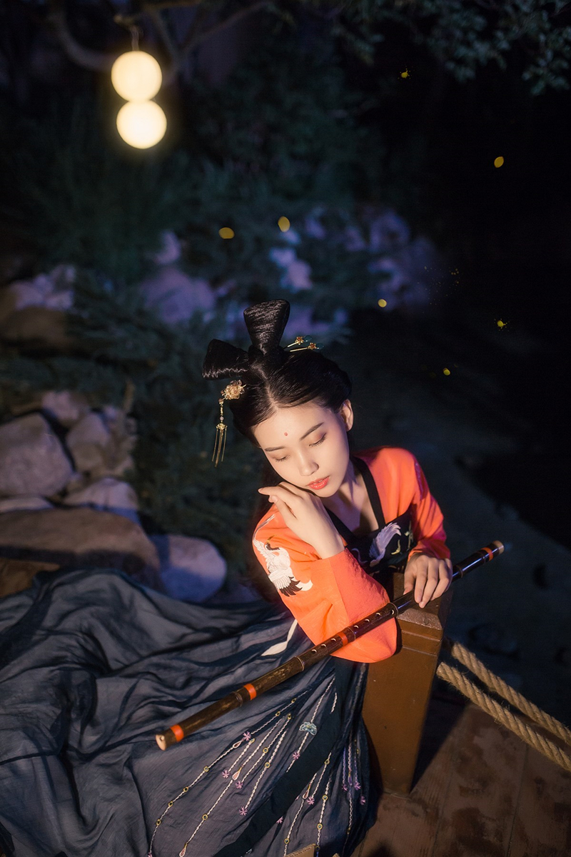 相知相伴女子古裝人物攝影