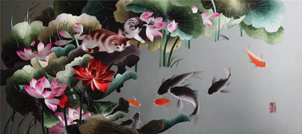 蜀繡大師——孟德芝，作品欣賞