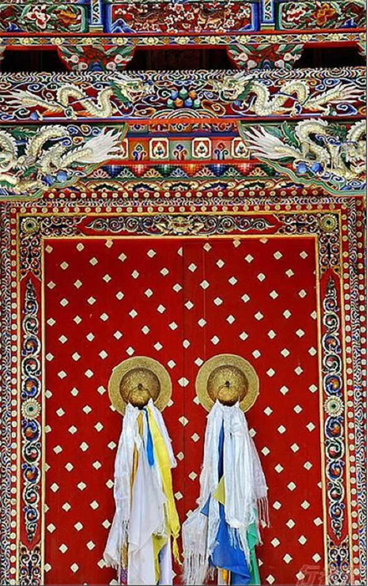 古建筑家佳樂(lè)文學(xué)精致古門欣賞