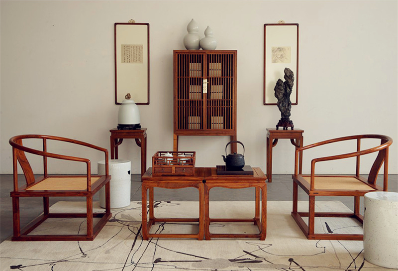 新中式古典實(shí)木矮書(shū)柜