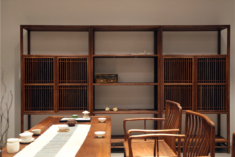 禪意實木新中式茶桌椅榆木組合