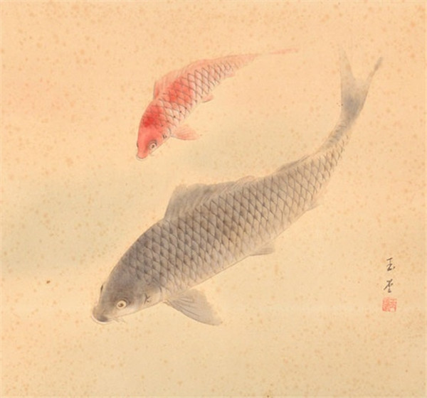 中國國畫錦鯉欣賞