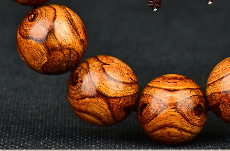 海南黃花梨鬼臉鬼眼佛珠手串