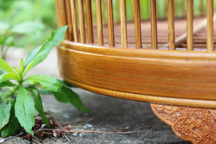 畫眉鳥籠竹子老料籠