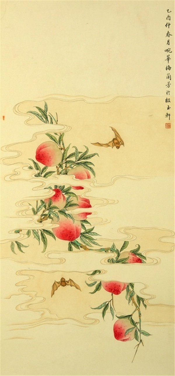 梅蘭芳藝術(shù)大師國(guó)畫欣賞《福壽》