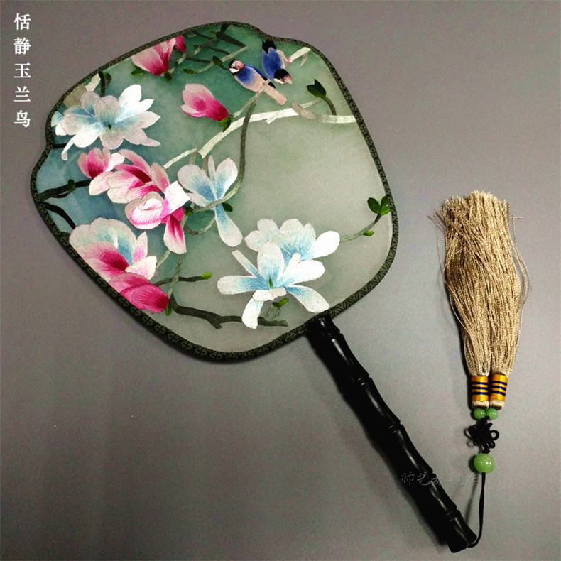 家佳樂文學蘇繡雙面繡傳統(tǒng)團扇欣賞