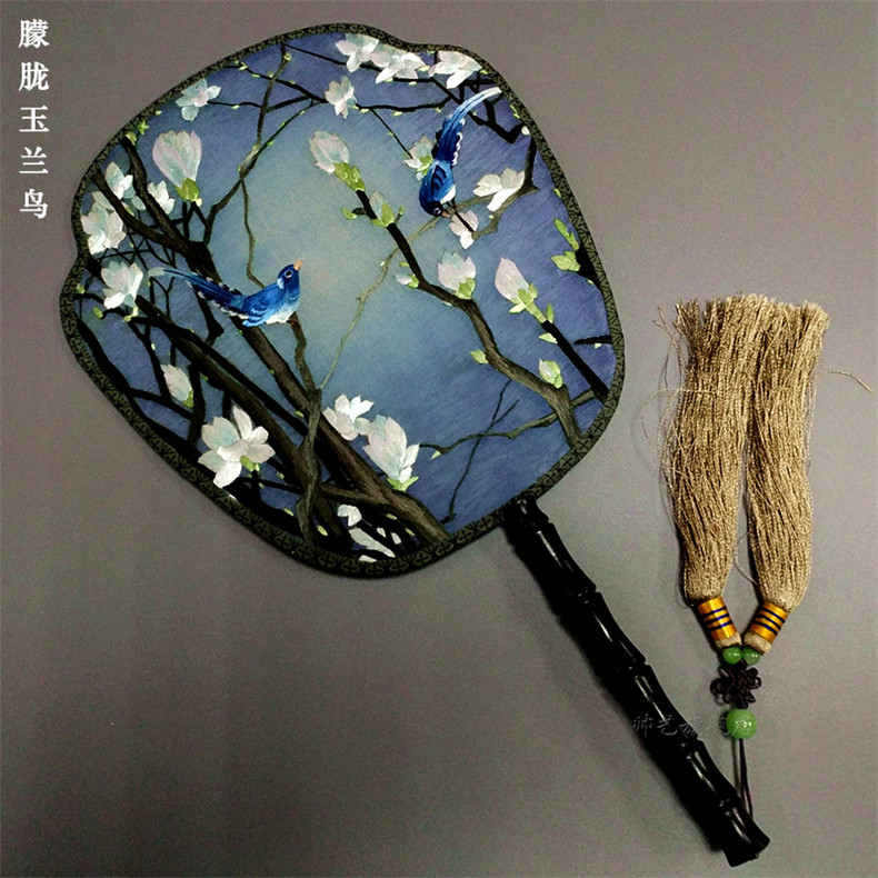 家佳樂文學蘇繡雙面繡傳統(tǒng)團扇欣賞