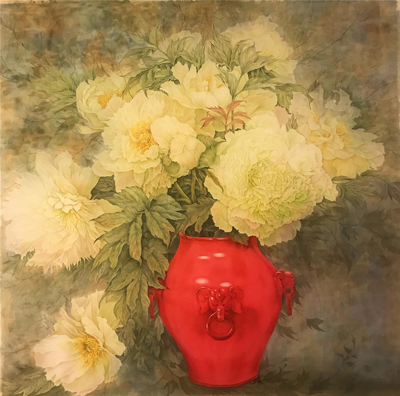 富貴平安，國(guó)色天香牡丹國(guó)畫欣賞