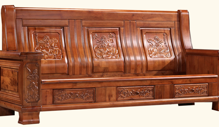 現(xiàn)代中式客廳實木沙發(fā)組合香樟木沙發(fā)