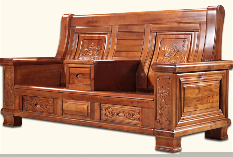 現(xiàn)代中式客廳實木沙發(fā)組合香樟木沙發(fā)