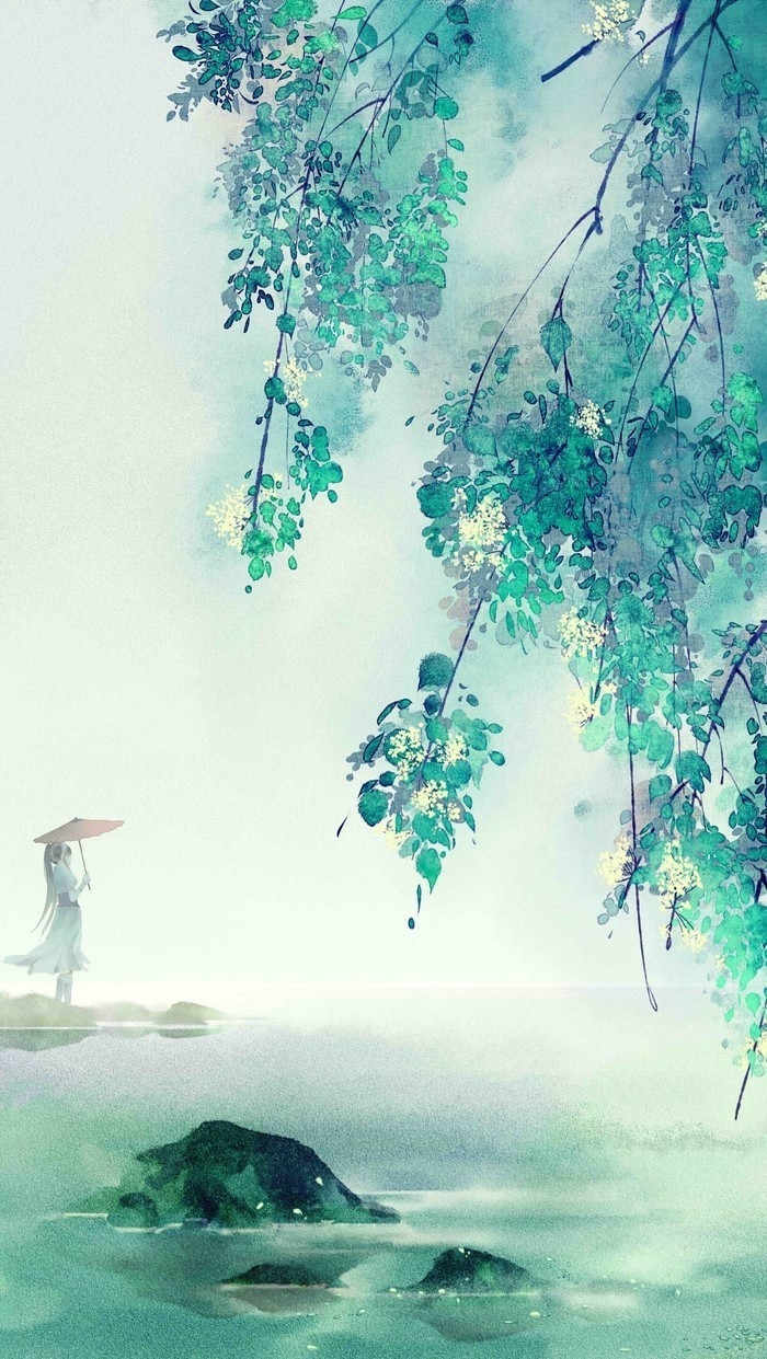 古風唯美風景插畫